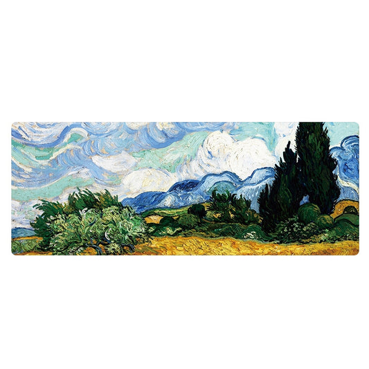 Am002 Large Oil Painting Desk Rubber Mouse Pad