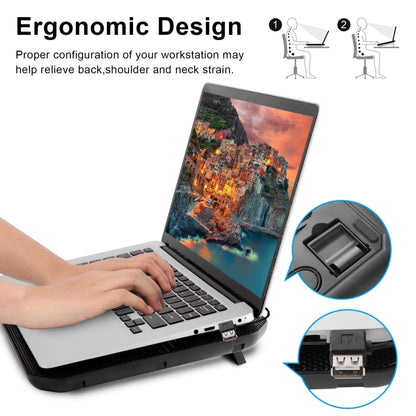 NUOXI M10 Dual USB Laptop Cooler