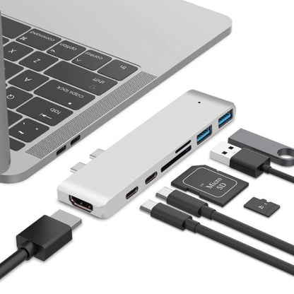 7 In 1 100W USB 3.1 To 20VPD+Card Reader Data+HUB+HDMI 4K Converter