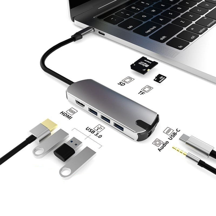 Док-станция Type-C 8-в-1 для ноутбука, USB-концентратор