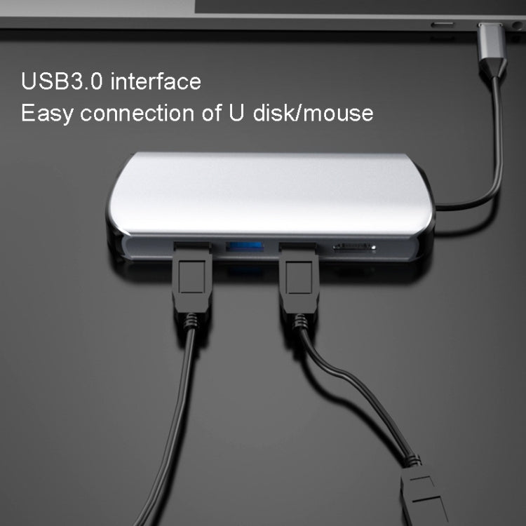 Док-станция Type-C 8-в-1 для ноутбука, USB-концентратор