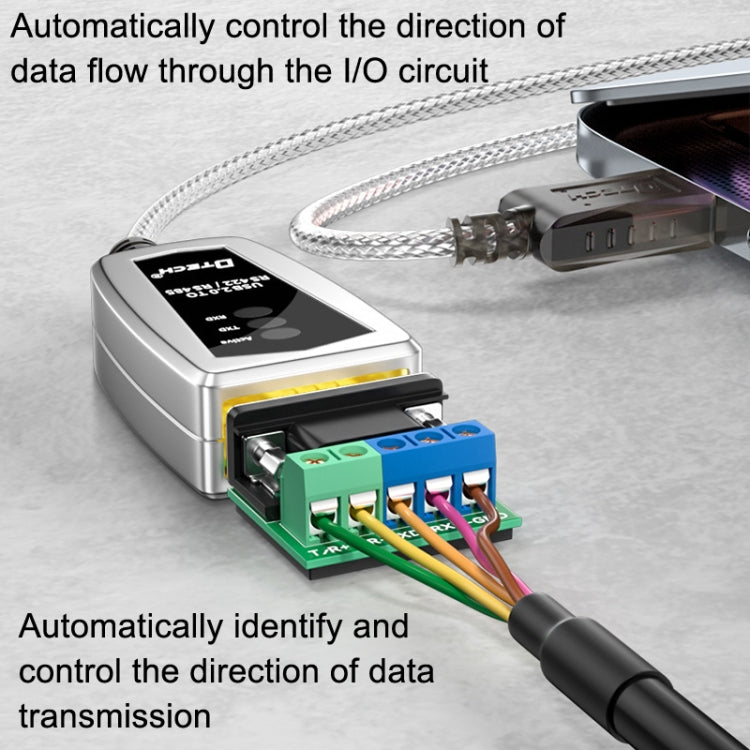 DTECH DT-5019 USB uz RS485/422 industriālo pārveidotāju seriālās līnijas komunikācijas adapteris
