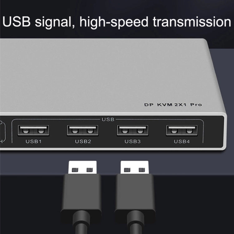 KYSW59 60 Гц DP USB KVM-переключатель 2-в-1 для совместного использования компьютера