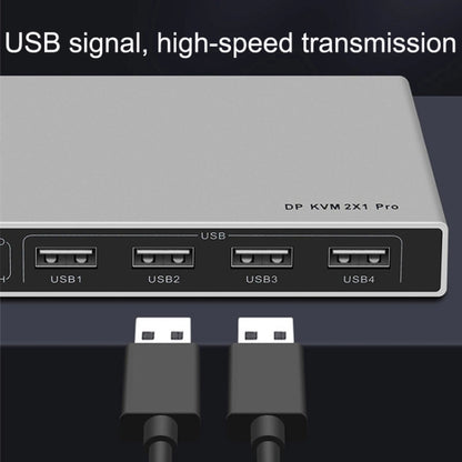 KYSW59 60 Гц DP USB KVM-переключатель 2-в-1 для совместного использования компьютера