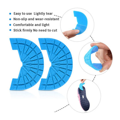 2 Pairs Thickened Rubber Sole Heel Wear-Resistant Non-Slip Patch