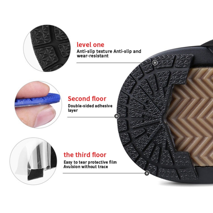 2 Pairs Thickened Rubber Sole Heel Wear-Resistant Non-Slip Patch