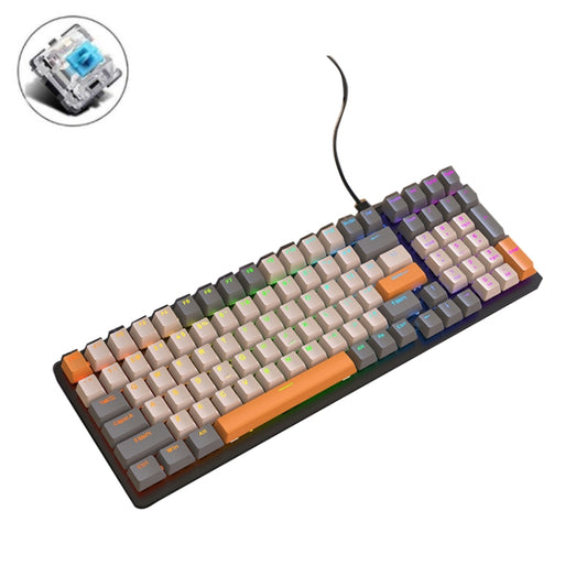 Игровая светящаяся проводная механическая клавиатура ZIYOU LANG K3 со 100 клавишами, длина кабеля: 1,5 м, стиль:
