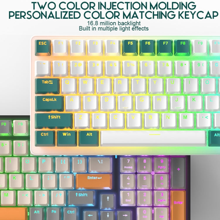 Игровая светящаяся проводная механическая клавиатура ZIYOU LANG K3 со 100 клавишами, длина кабеля: 1,5 м, стиль: