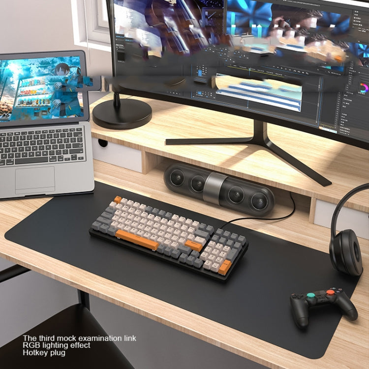 Игровая светящаяся проводная механическая клавиатура ZIYOU LANG K3 со 100 клавишами, длина кабеля: 1,5 м, стиль: