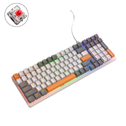 Игровая светящаяся проводная механическая клавиатура ZIYOU LANG K3 со 100 клавишами, длина кабеля: 1,5 м, стиль: