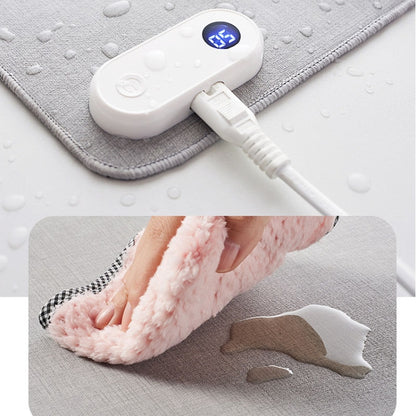 150W  80x33cm Heated Mouse Pad Digital Display Adjustable Hand Warmer Desk Pad