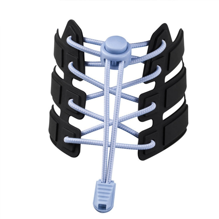 1pair Spring Buckle Lazy Elastic Shoelaces For Adults And Children