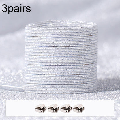 3PARSE ELASTIC NO TIE SHOELACES Металлические замки ослепительные цветные шнурки