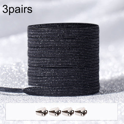 3PARSE ELASTIC NO TIE SHOELACES Металлические замки ослепительные цветные шнурки