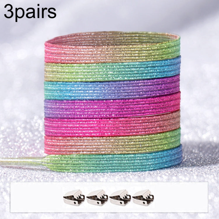 3PARSE ELASTIC NO TIE SHOELACES Металлические замки ослепительные цветные шнурки
