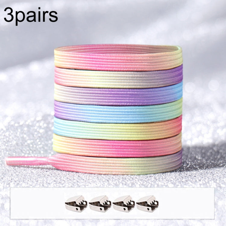 3PARSE ELASTIC NO TIE SHOELACES Металлические замки ослепительные цветные шнурки