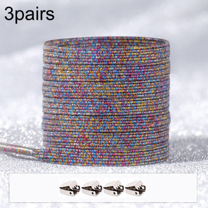 3PARSE ELASTIC NO TIE SHOELACES Металлические замки ослепительные цветные шнурки