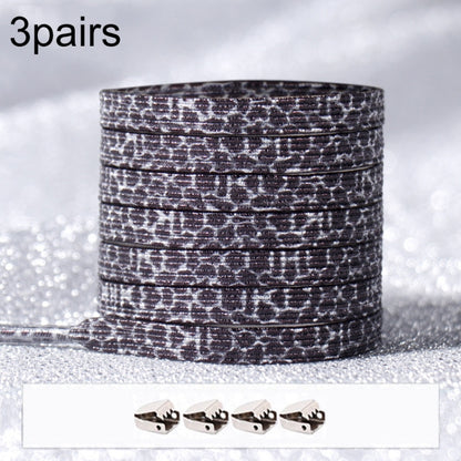 3PARSE ELASTIC NO TIE SHOELACES Металлические замки ослепительные цветные шнурки