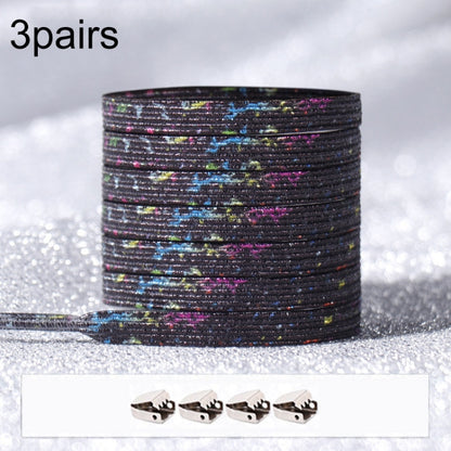3PARSE ELASTIC NO TIE SHOELACES Металлические замки ослепительные цветные шнурки