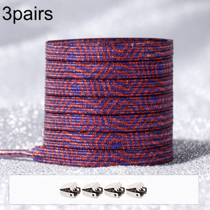 3PARSE ELASTIC NO TIE SHOELACES Металлические замки ослепительные цветные шнурки