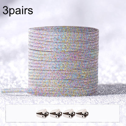3PARSE ELASTIC NO TIE SHOELACES Металлические замки ослепительные цветные шнурки
