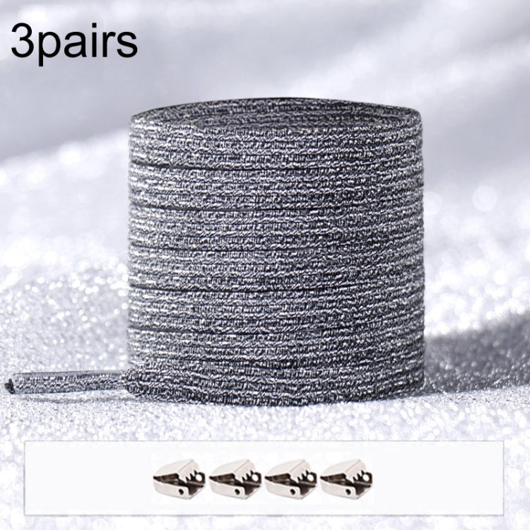 3PARSE ELASTIC NO TIE SHOELACES Металлические замки ослепительные цветные шнурки