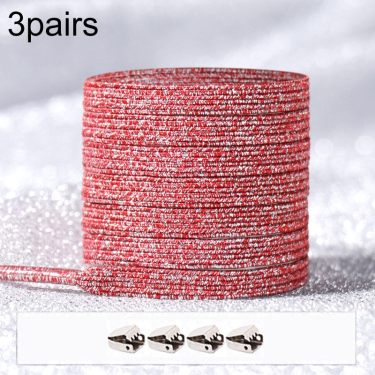 3PARSE ELASTIC NO TIE SHOELACES Металлические замки ослепительные цветные шнурки