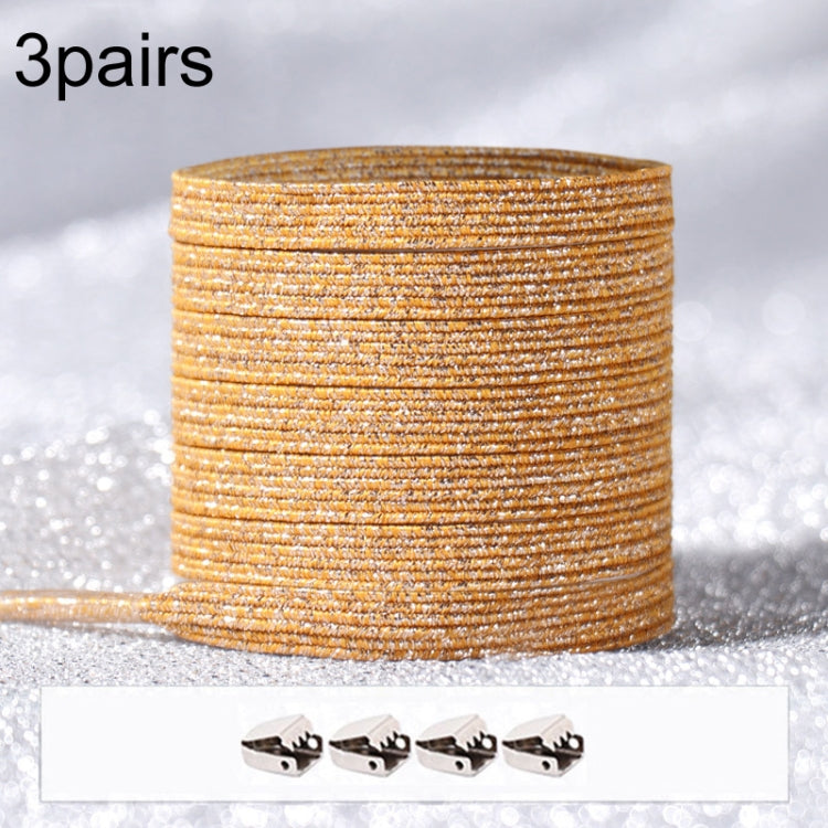 3PARSE ELASTIC NO TIE SHOELACES Металлические замки ослепительные цветные шнурки