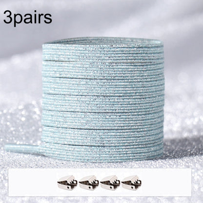 3PARSE ELASTIC NO TIE SHOELACES Металлические замки ослепительные цветные шнурки