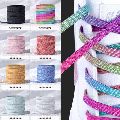 3PARSE ELASTIC NO TIE SHOELACES Металлические замки ослепительные цветные шнурки