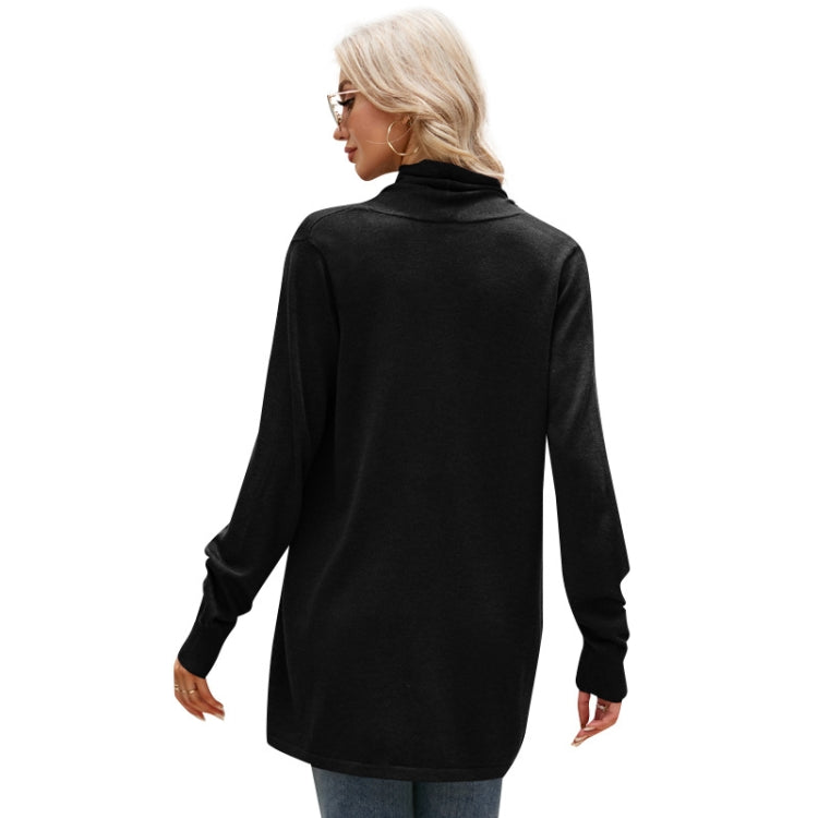 Women Mid-length Sweater Jacket Temperament Loose Knitted Cardigan