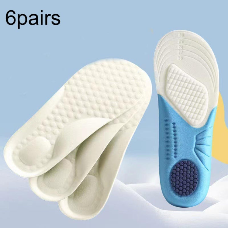 6pairs Kids пена стельки мягкие дышащие спортивные стельки