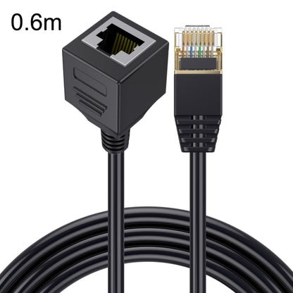 Cat 8 10G Transmission RJ45 Male To Female Computer Network Cable Extension Cable, Straight Head 0.3m, Straight Head 0.6m, Straight Head 1m, Straight Head 1.5m, Up Bend 0.5m, Down Bend 0.5m, Left Bend 0.5m, Right Bend 0.5m