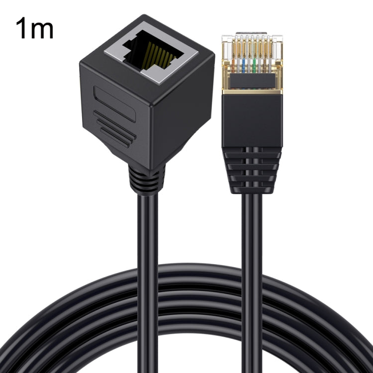 Cat 8 10G Transmission RJ45 Male To Female Computer Network Cable Extension Cable, Straight Head 0.3m, Straight Head 0.6m, Straight Head 1m, Straight Head 1.5m, Up Bend 0.5m, Down Bend 0.5m, Left Bend 0.5m, Right Bend 0.5m