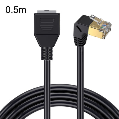 Cat 8 10G Transmission RJ45 Male To Female Computer Network Cable Extension Cable, Straight Head 0.3m, Straight Head 0.6m, Straight Head 1m, Straight Head 1.5m, Up Bend 0.5m, Down Bend 0.5m, Left Bend 0.5m, Right Bend 0.5m