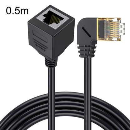 Cat 8 10G Transmission RJ45 Male To Female Computer Network Cable Extension Cable, Straight Head 0.3m, Straight Head 0.6m, Straight Head 1m, Straight Head 1.5m, Up Bend 0.5m, Down Bend 0.5m, Left Bend 0.5m, Right Bend 0.5m