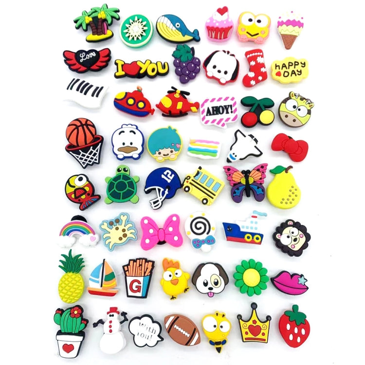 50pcs Cave Shoes Decorations Cartoon Drip Shoes Accessories