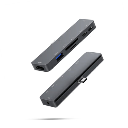 For IPad Pro 7-In-1 HDMI 4K + 3.5mm Audio + SD/TF+ 1 USB 3.0 + USB-C/Type-C + PD USB-C Docking Station