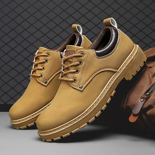 Men Martin Boots Platform Height Increasing Tooling Shoes