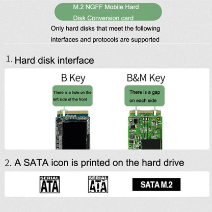 NGFF M.2 Bkey SATA Hard Disk SSD To USB3.1 Type-C / USB-C Expansion Card Conversion Board