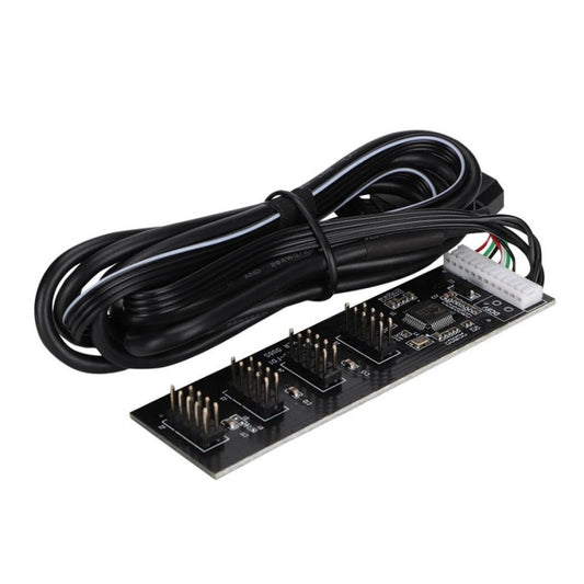 USB 2.0 9-контактный концентратор на 4 9-контактный разъем для внутренней материнской платы с питанием от 4-контактного разъема
