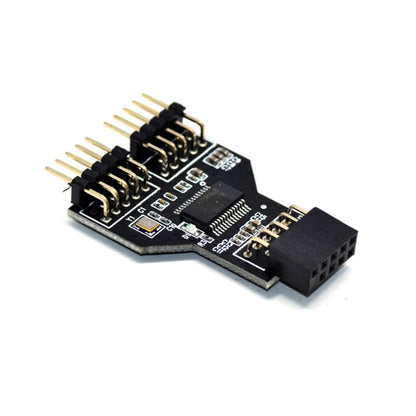 9-контактный USB-разъем «мама» 1 к 2 «папа» плата 9-контактный USB 2.0 концентратор-адаптер
