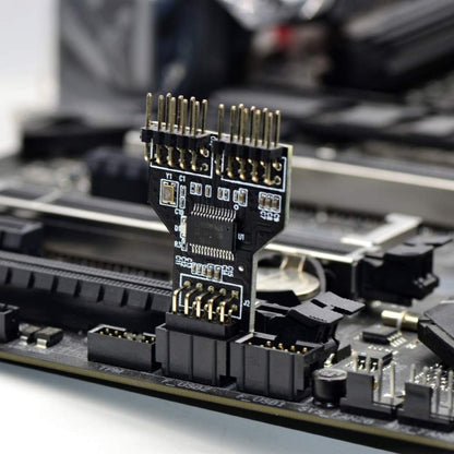 9-контактный USB-разъем «мама» 1 к 2 «папа» плата 9-контактный USB 2.0 концентратор-адаптер