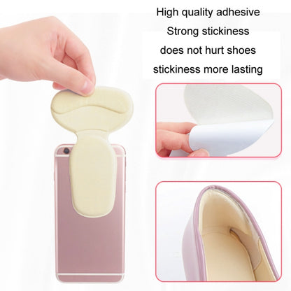 1pair 2 in 1 Half Size Forefoot Pad Anti-drop Sandal Heel Sticker