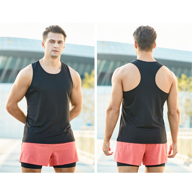H-Shape Summer Men Sports Vest Casual Breathable Quick-drying Outdoor Running Vest