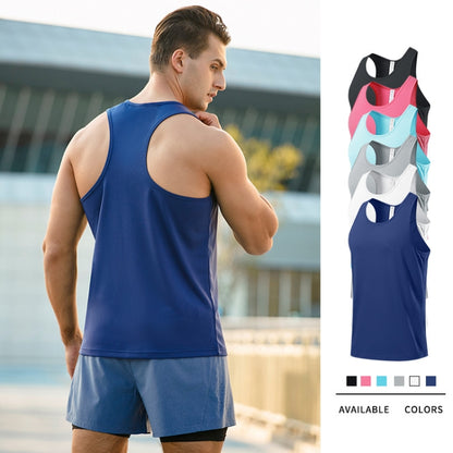 H-Shape Summer Men Sports Vest Casual Breathable Quick-drying Outdoor Running Vest