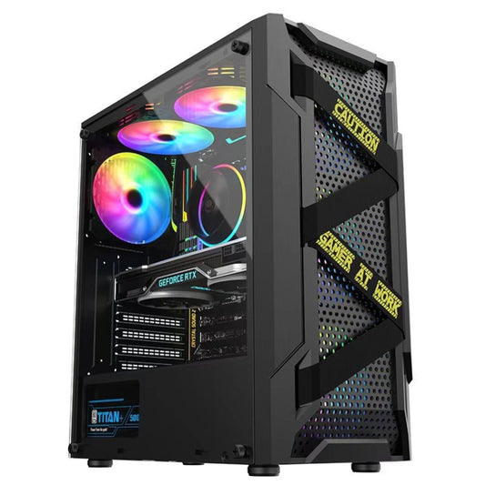 EVESKY Acrylic Side Transparent ATX Computer Case With 6 Fans Position And USB 3.0 Interface