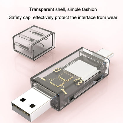 USB+TYPE-C SD/TF/OTG Computer U Disk Card Reader