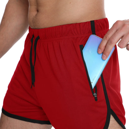 Three Pants Men Gym Shorts Quick Dry Swimming Trunks