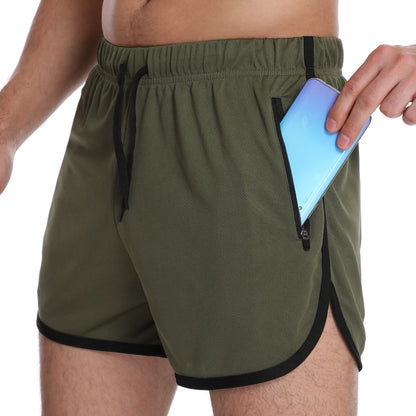 Three Pants Men Gym Shorts Quick Dry Swimming Trunks